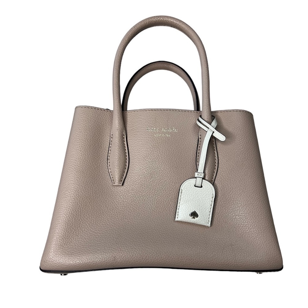 Kate Spade Pebbled Leather Medium Satchel with crossbody strap